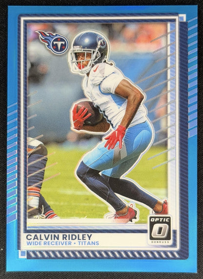 Calvin Ridley 2025 Panini Donruss Optic Aqua Prizm /349 Titans Sports Trading Cards