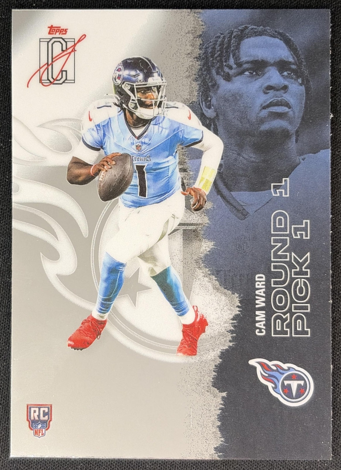 Cam Ward 2025 Topps Signature Class Chrome Rookie Titans