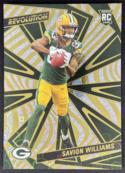 Savion Williams 2025 Panini Revolution Rookies Groove Packers Sports Trading Cards