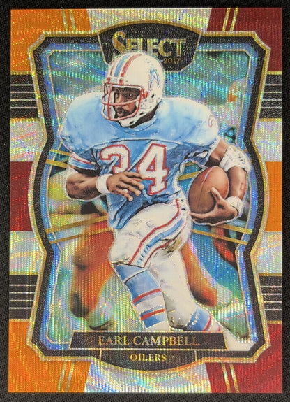 Earl Campbell 2017 Panini Select Tri Color /149 front