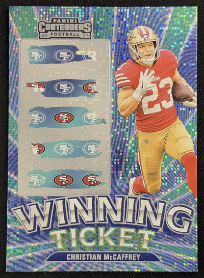 Christian McCaffrey 2023 Panini Contenders Winning Ticket 49ers - Front