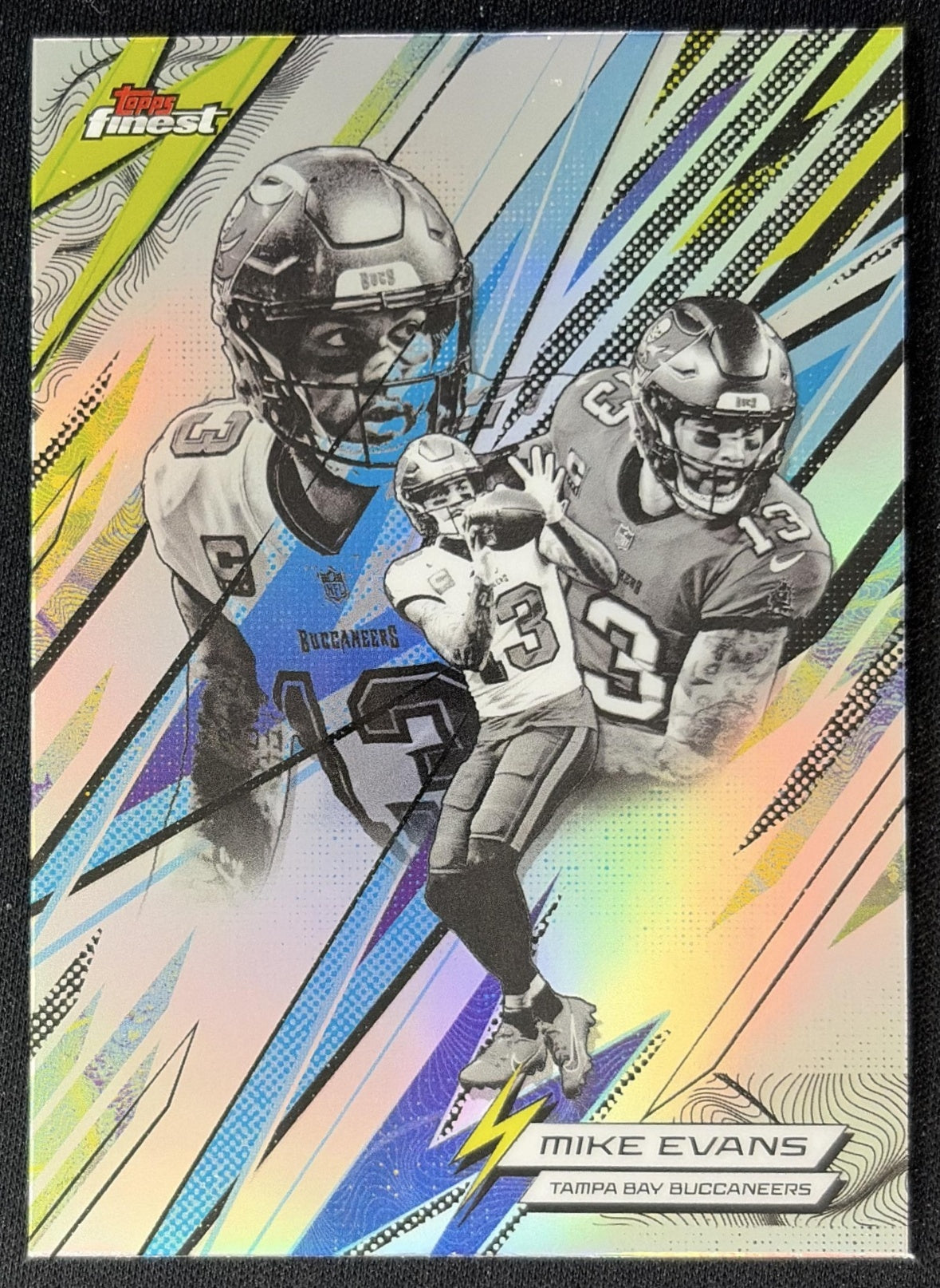Mike Evans 2025 Topps Finest Power Kings Refractor Buccaneers front