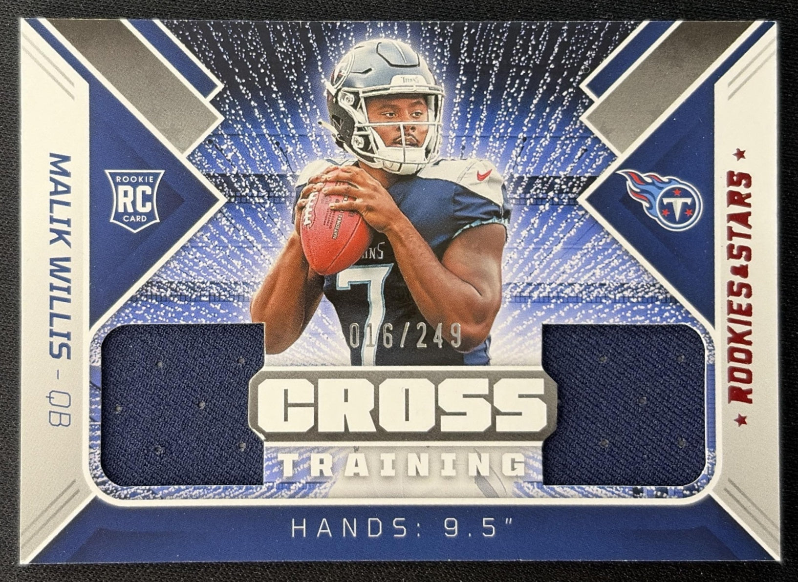 Malik Willis 2022 Panini Rookies & Stars Cross Training /249 Titans Sports Trading Cards