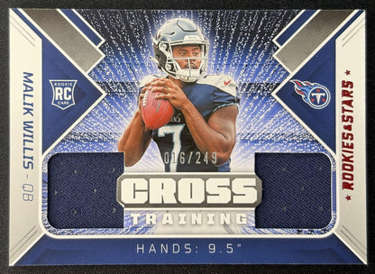 Malik Willis 2022 Panini Rookies & Stars Cross Training /249 Titans Sports Trading Cards