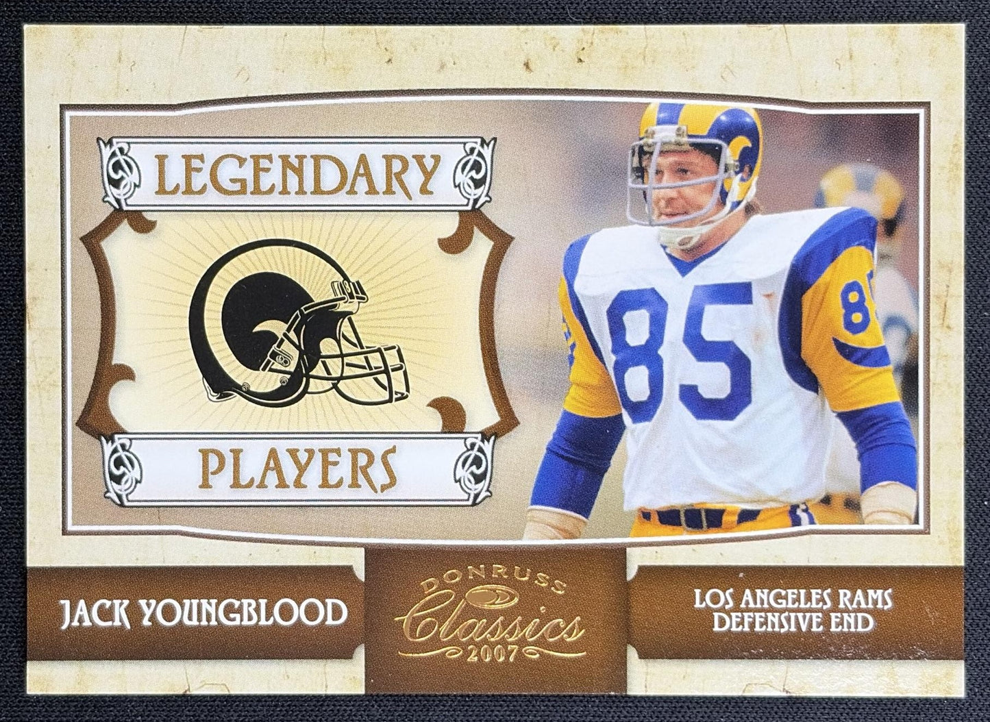 Jack Youngblood 2007 Donruss Classics Legendary Players Bronze /1000 Rams