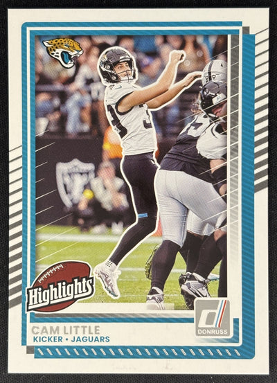 Cam Little 2025 Panini Donruss Rookies & Highlights Jaguars Sports Trading Cards