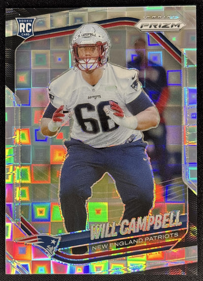 Will Campbell 2025 Panini Prizm Pandora /400 Patriots Sports Trading Cards