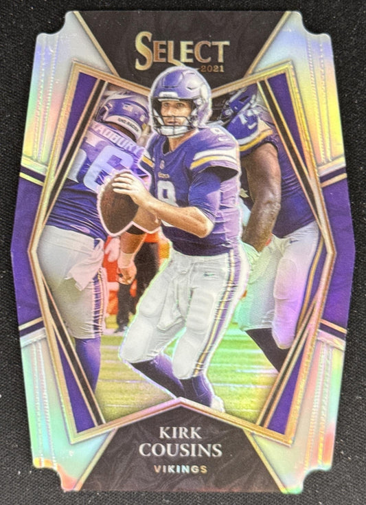 Kirk Cousins 2021 Panini Select Silver Prizm Die Cut Vikings Default Title Sports Trading Card