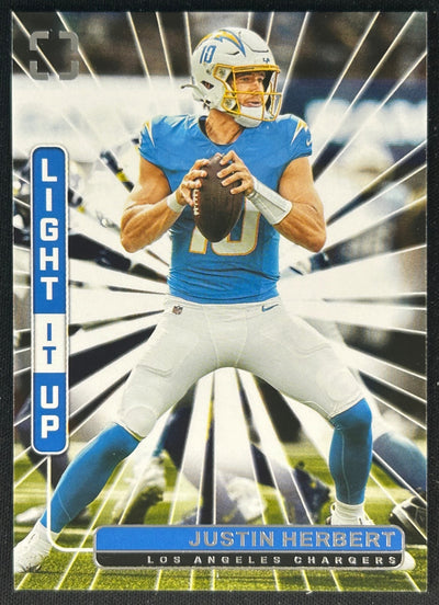 Justin Herbert 2025 PhotoGenic Light It Up Chargers Sports Trading Card
