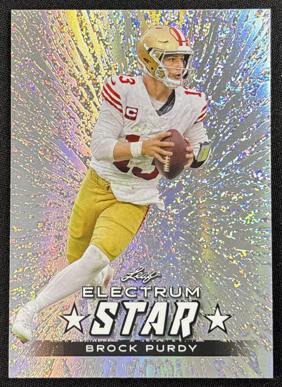 Brock Purdy 2024 Leaf Electrum Silver /3 49ers