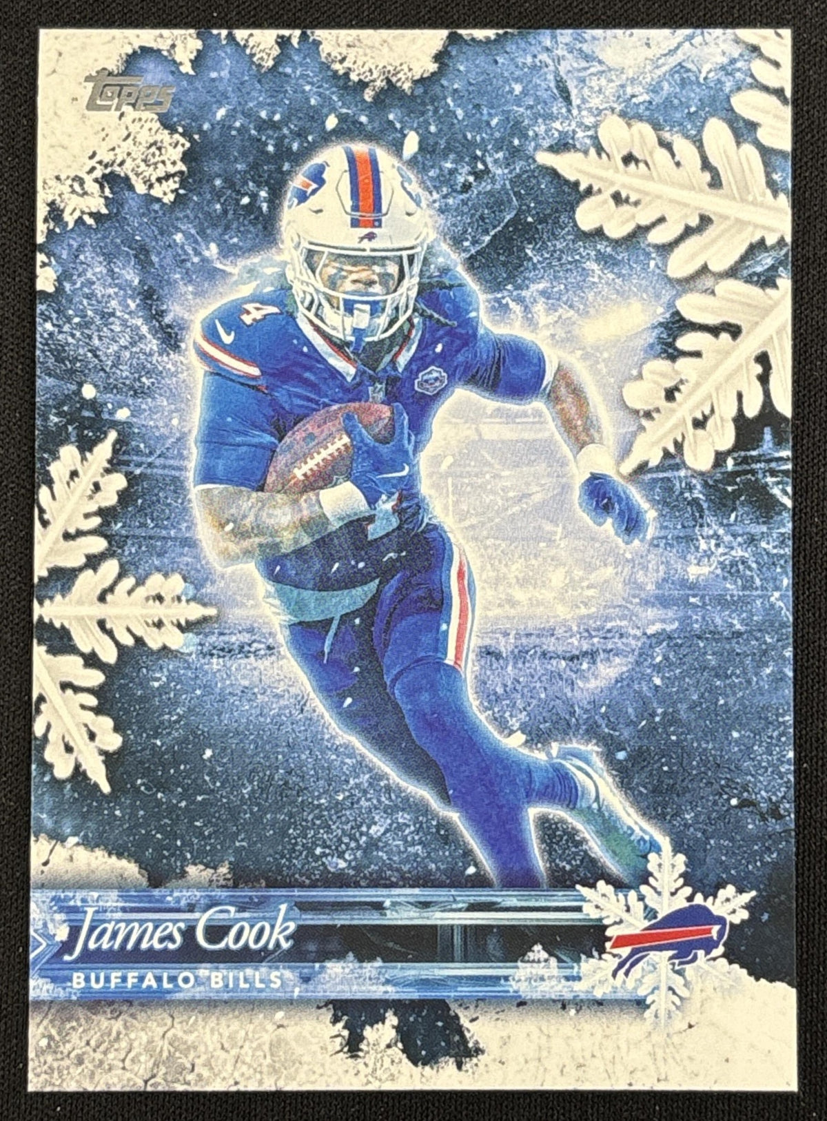 James Cook 2026 Topps Holiday Frozen Fields Bills | Buffalo Bills