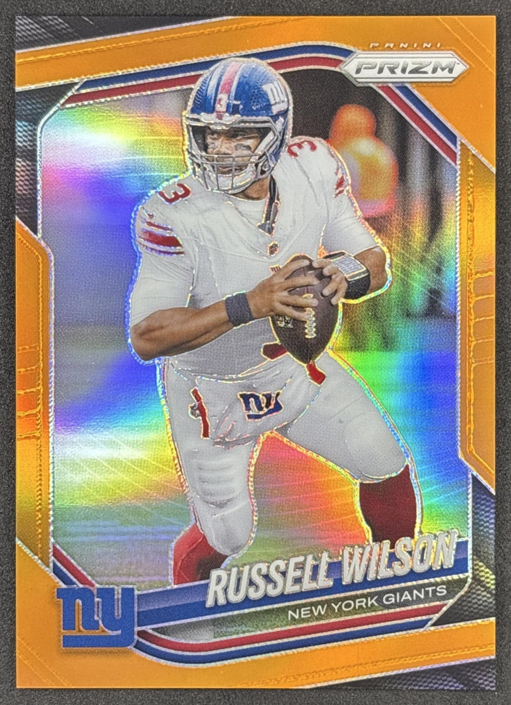 Russell Wilson 2025 Panini Prizm Orange /249 Giants