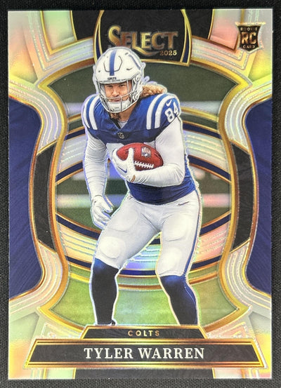 Tyler Warren 2025 Panini Select Concourse Silver Prizm Colts Football