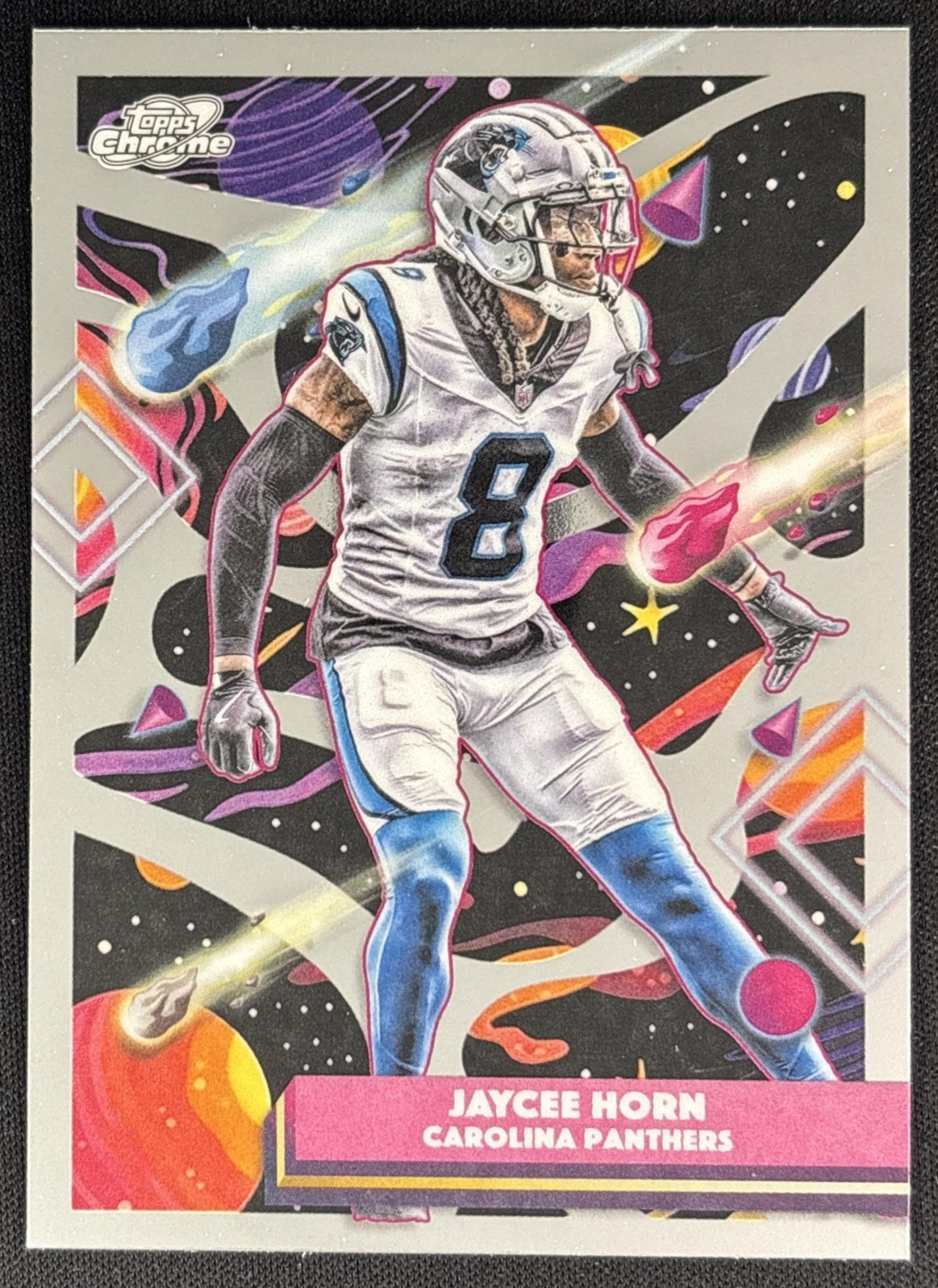 Jaycee Horn 2025 Topps Cosmic Chrome Panthers front