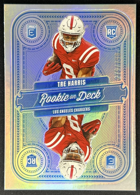 Tre Harris 2025 Panini Donruss Elite Rookie On Deck /799 Chargers