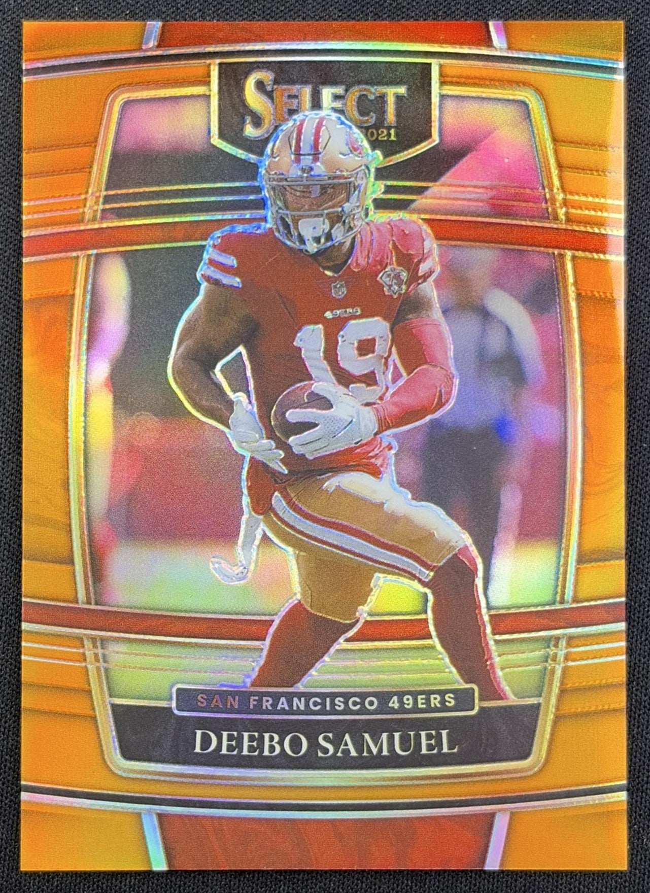Deebo Samuel 2021 Panini Select Orange Prizm /49 49ers
