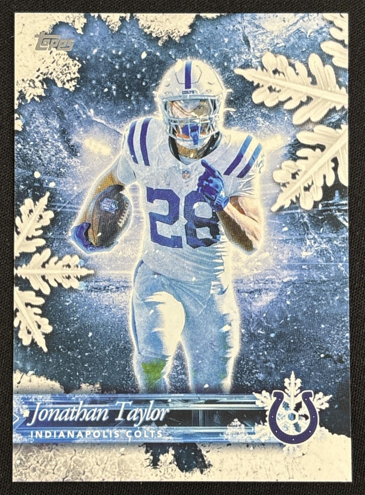 Jonathan Taylor 2026 Topps Holiday Frozen Fields Colts - front