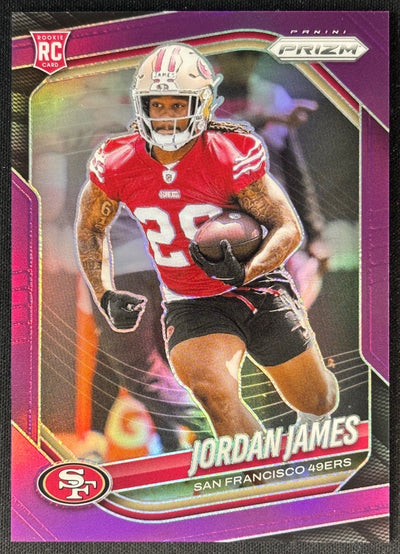 Jordan James 2025 Prizm Purple Prizms /125 49ers