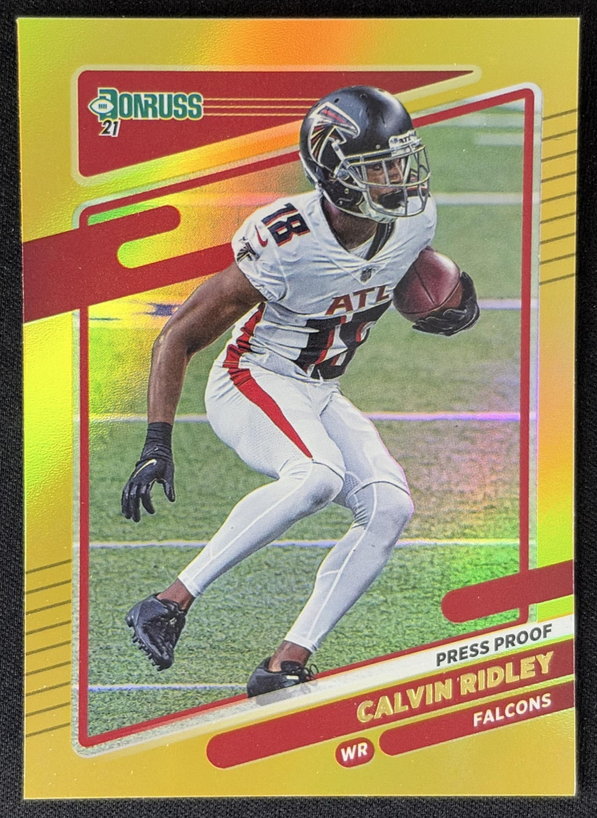Calvin Ridley 2021 Panini Donruss Press Proof Premium Falcons - Atlanta Falcons