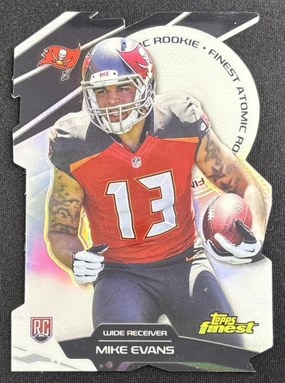 Mike Evans 2014 Topps Finest Atomic Refractor Rookies Buccaneers front
