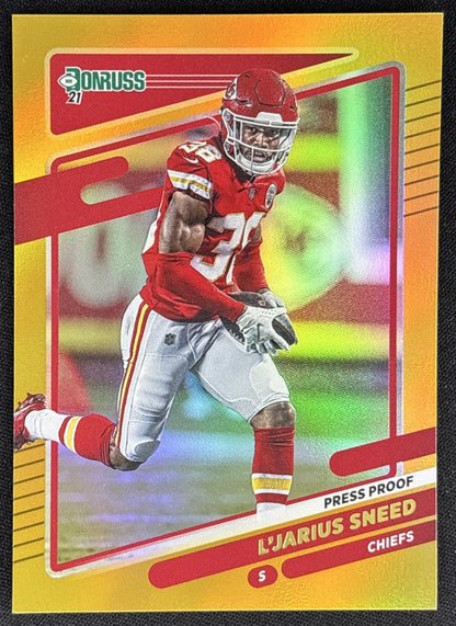 L Jarius Sneed 2021 Panini Donruss Press Proof Premium Chiefs