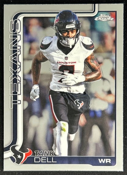 Tank Dell 2025 Topps Chrome Texans Sports Trading Cards