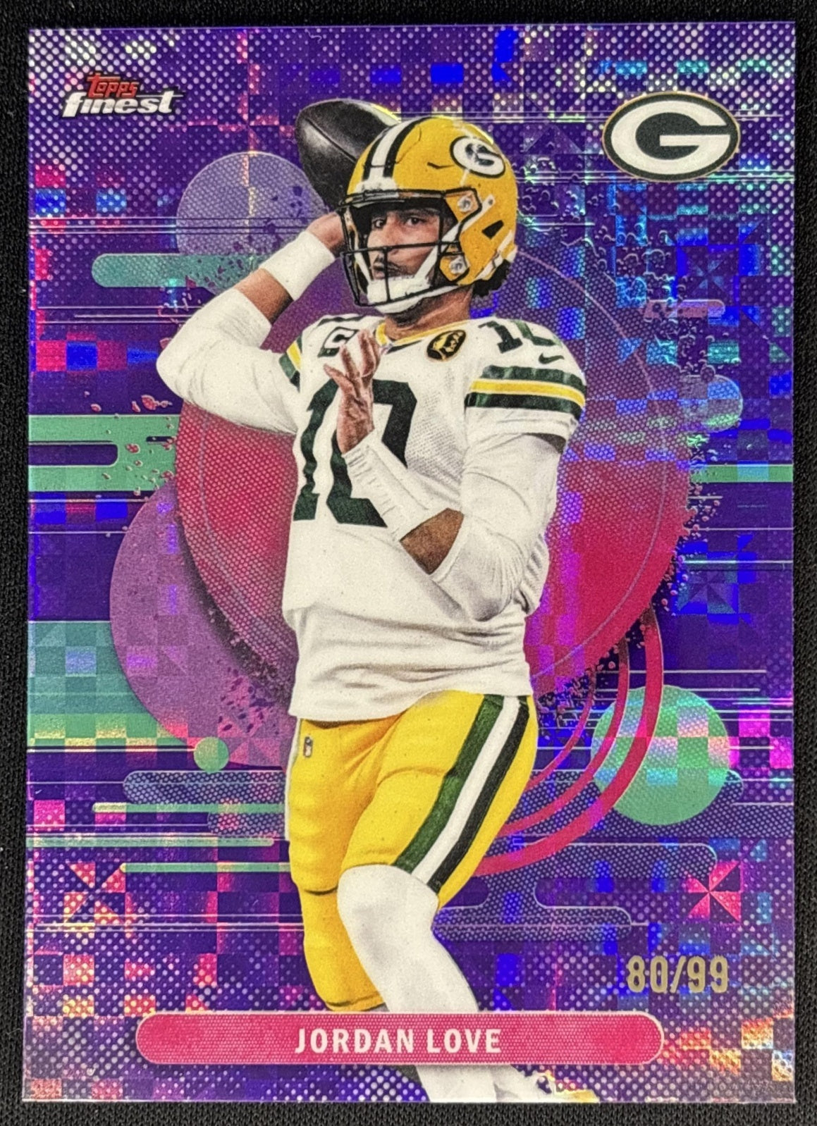 Jordan Love 2025 Topps Finest Uncommon Purple X-Fractor /99 Packers Sports Trading Cards