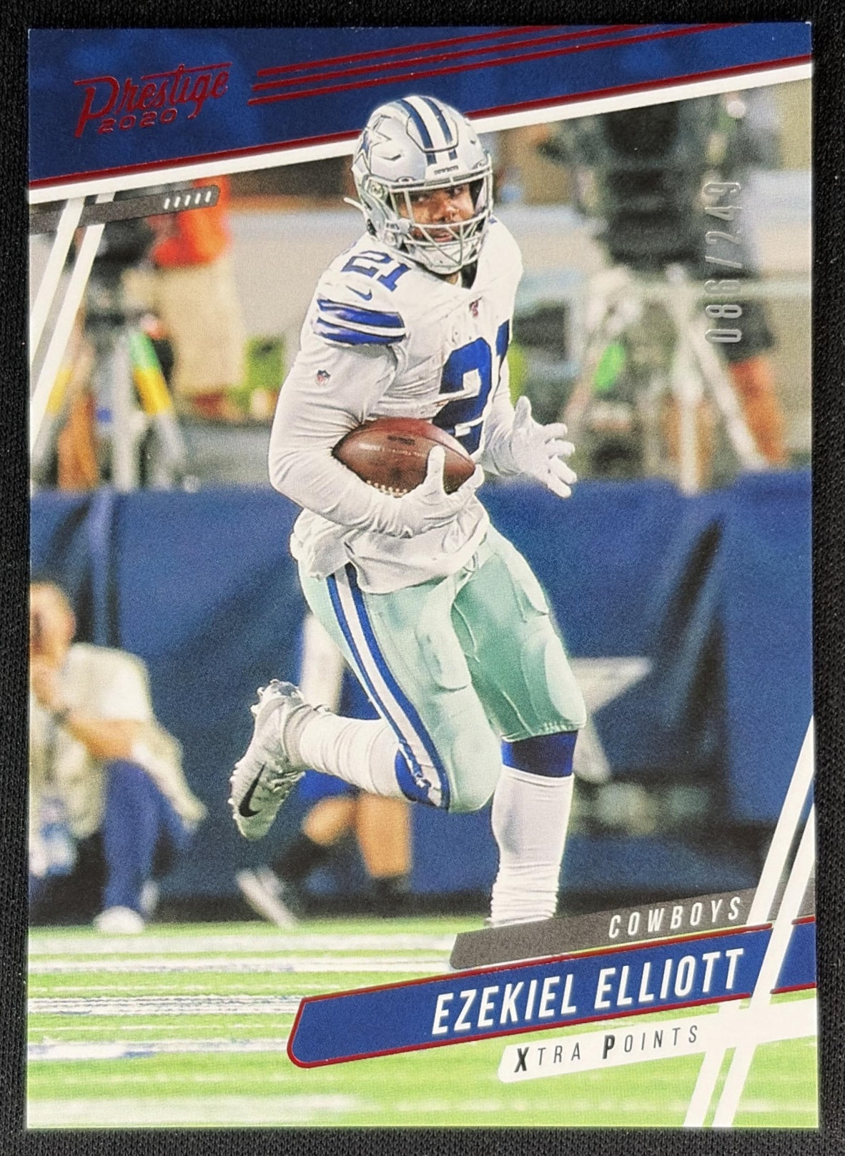 Ezekiel Elliott 2020 Panini Prestige Xtra Points Red /249 Cowboys front