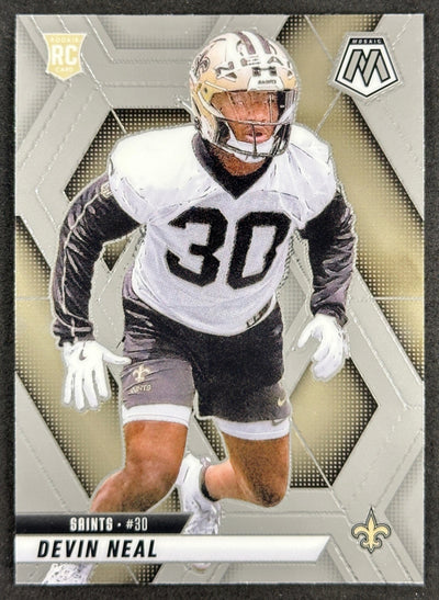 Devin Neal 2025 Mosaic Rookies Saints Sports Trading Card