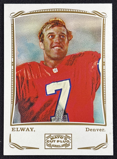 John Elway 2009 Topps Mayo Broncos Sports Trading Card