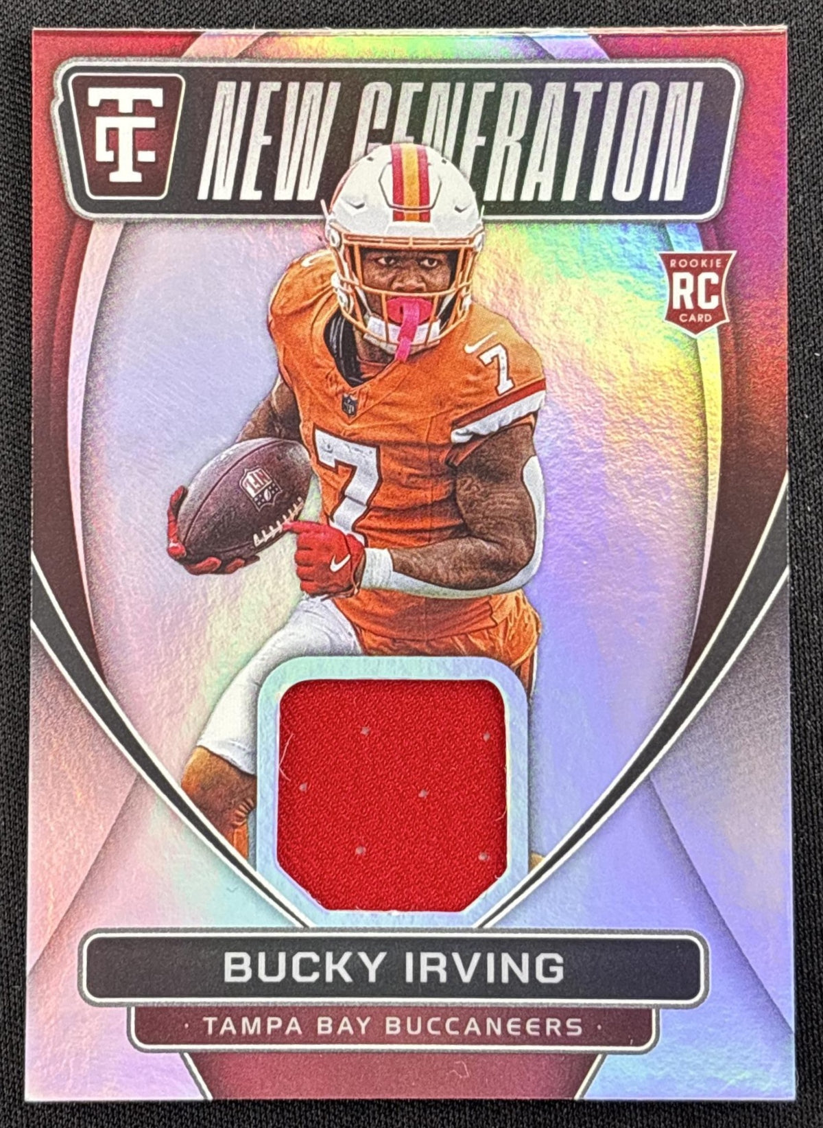 Bucky Irving 2024 Panini Totally Certified New Generation Jerseys Buccaneers