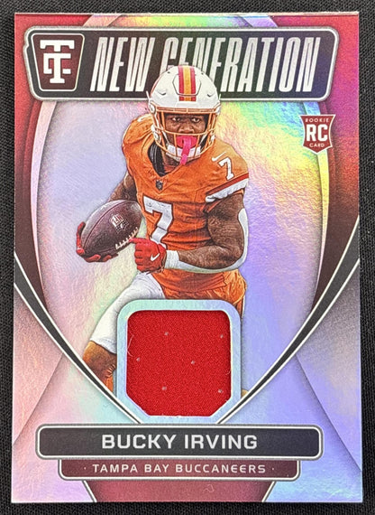 Bucky Irving 2024 Panini Totally Certified New Generation Jerseys Buccaneers