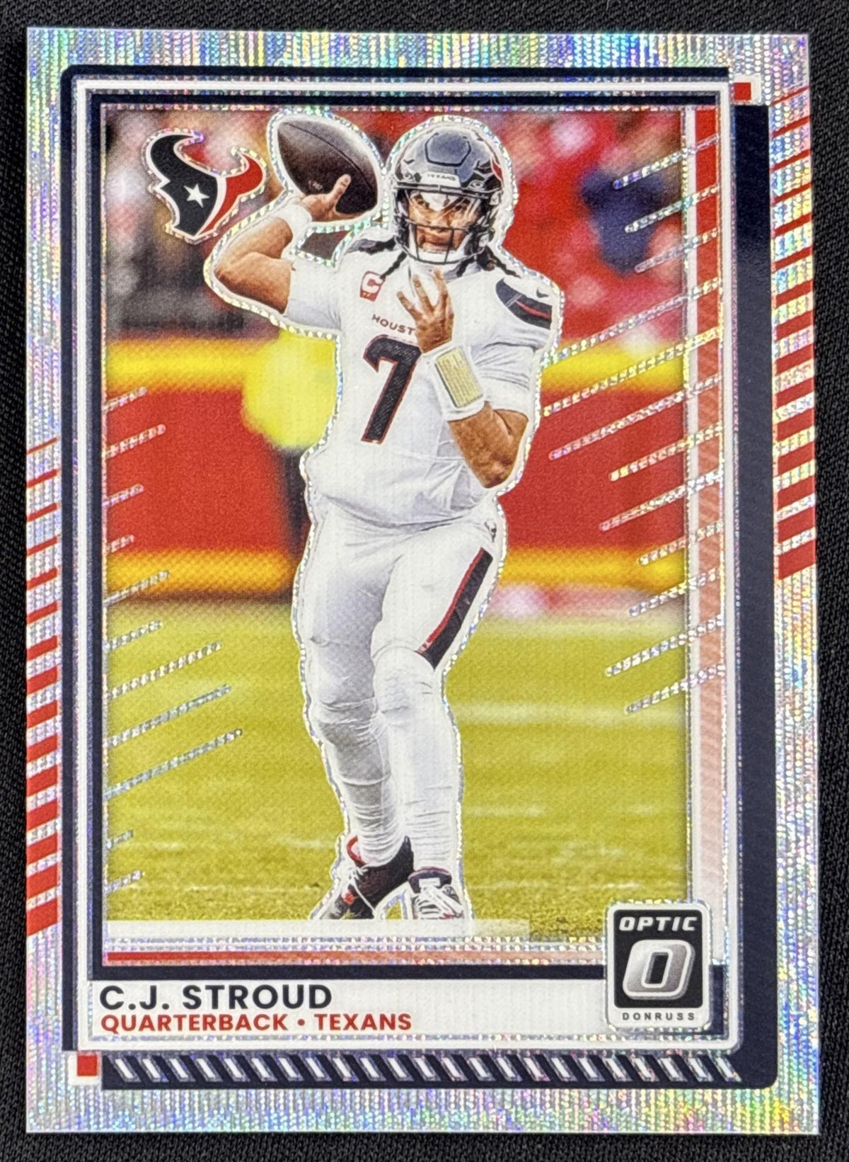 C.J. Stroud 2025 Panini Donruss Optic Wave Prizm /300 Texans
