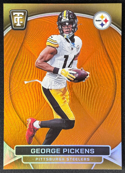 George Pickens 2024 Certified Ballers Mirror Orange /99 Steelers - Front