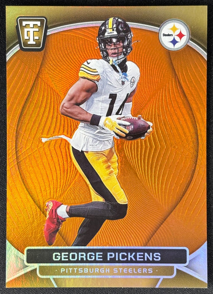 George Pickens 2024 Certified Ballers Mirror Orange /99 Steelers - Front