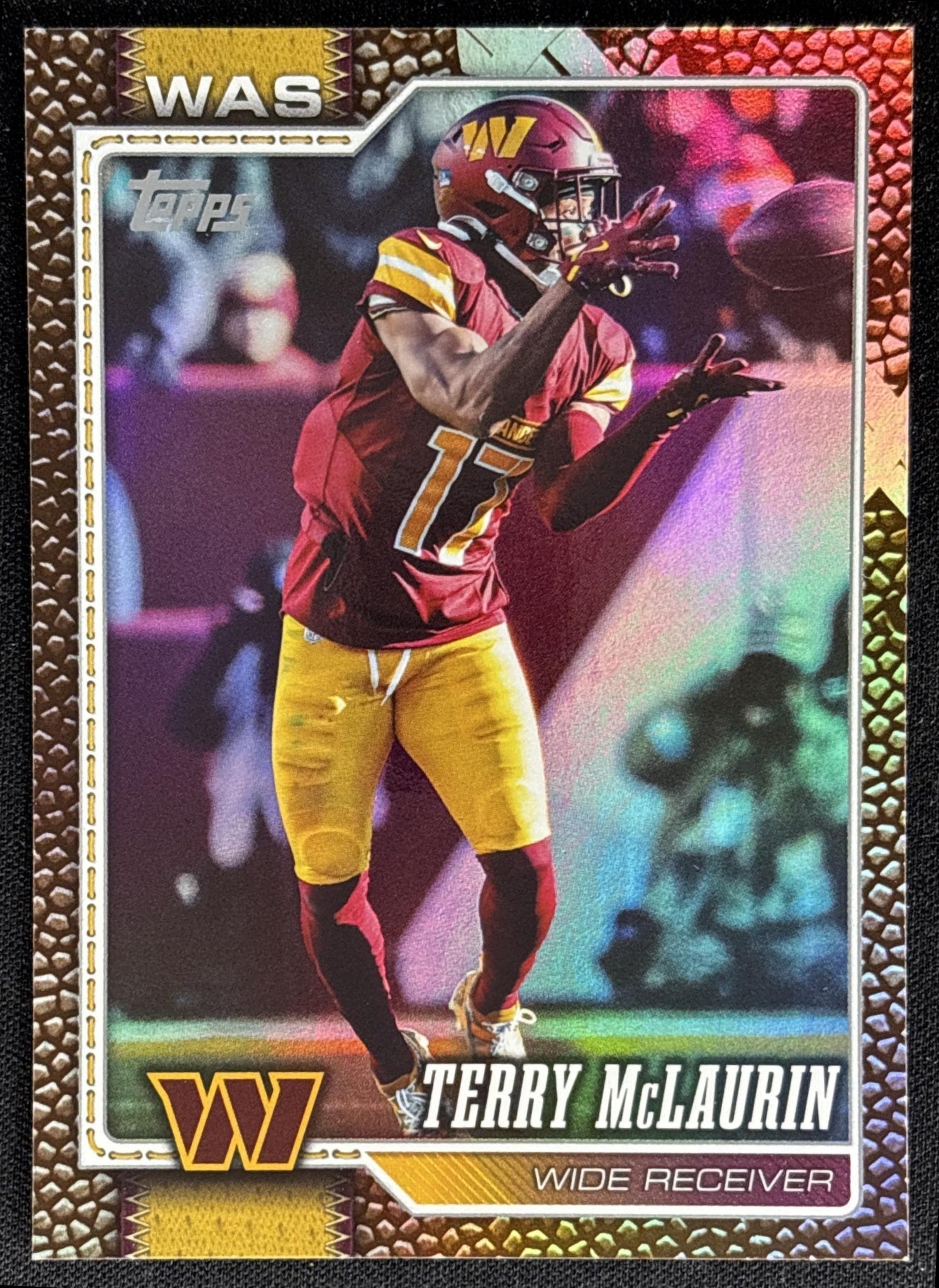 Terry McLaurin 2026 Topps Football Leather Foil Commanders