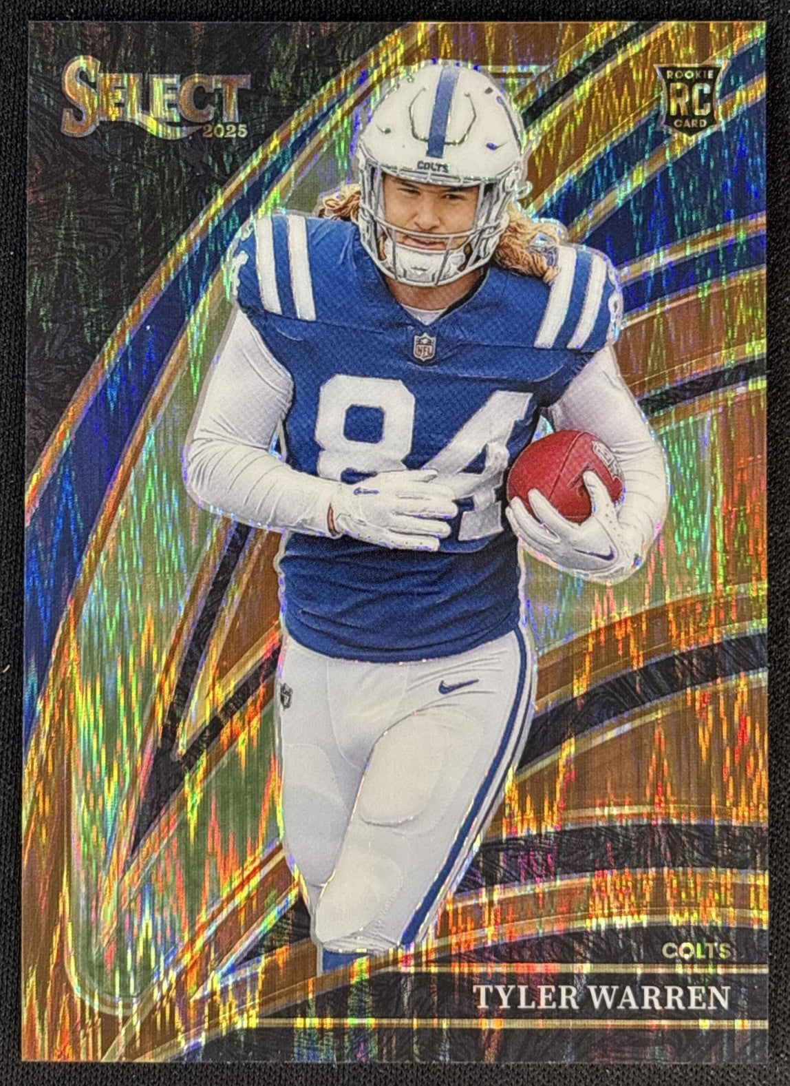 Tyler Warren 2025 Panini Select Club Level Copper Prizm Shock /899 Colts