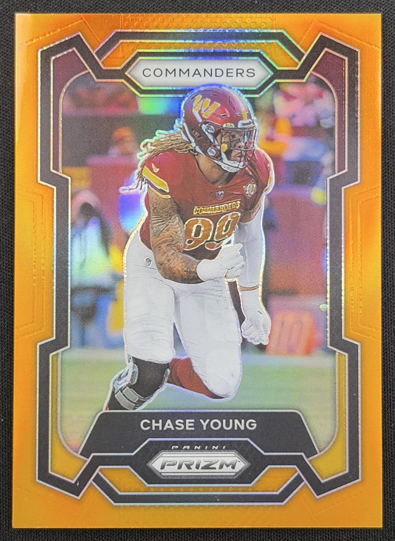 Chase Young 2023 Panini Prizm Orange /249 Commanders