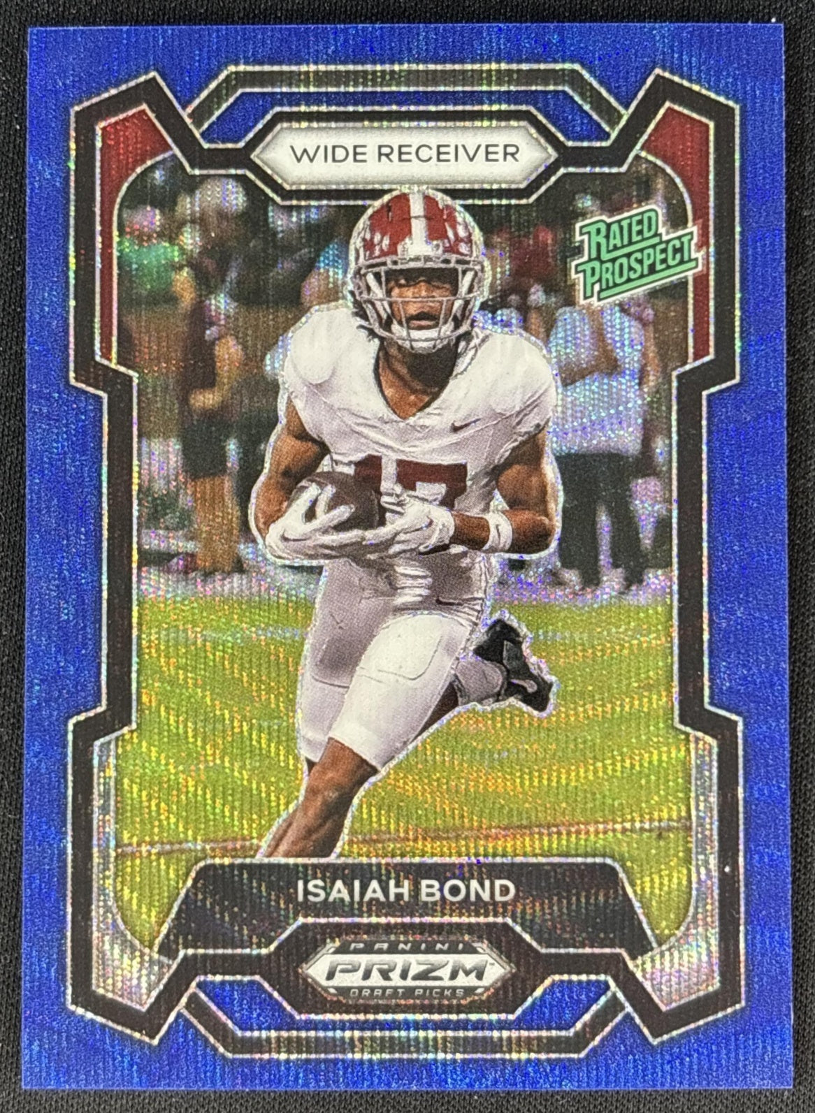 Isaiah Bond 2024 Panini Prizm Collegiate Draft Picks Blue Wave /249 Crimson Tide Sports Trading Cards