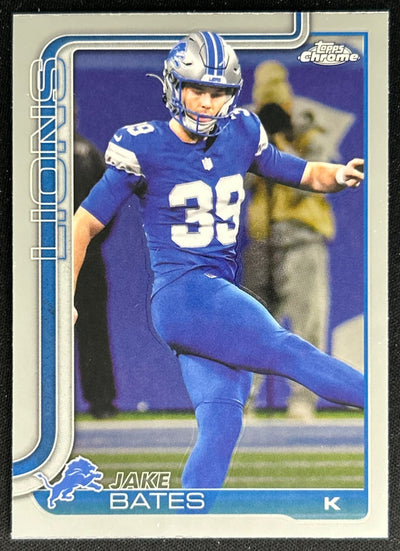 Jake Bates 2025 Topps Chrome Lions Default Title Sports Trading Cards