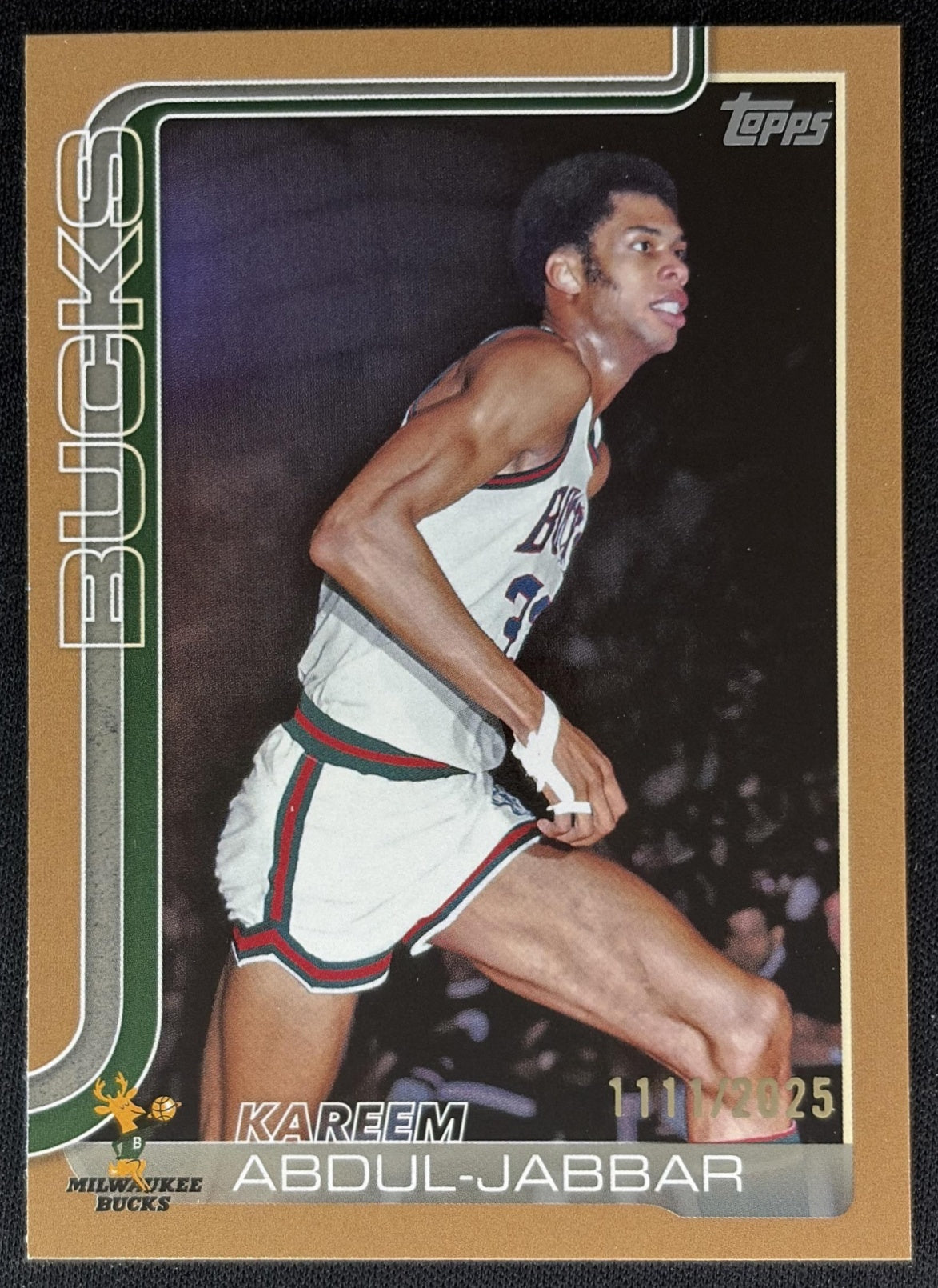 Kareem Abdul-Jabbar 2025 Topps Gold /2025 Bucks front