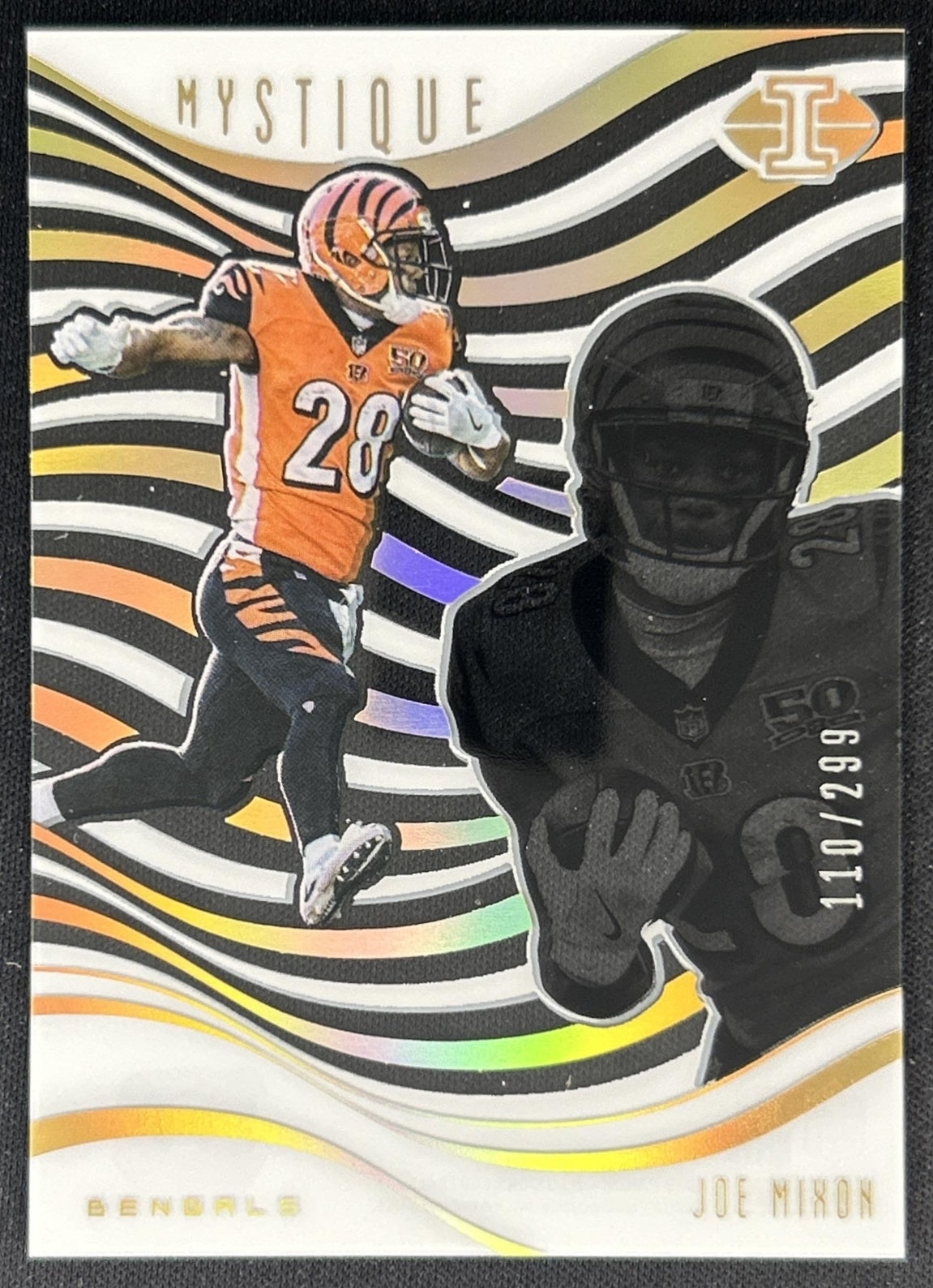 Joe Mixon 2018 Panini Illusions Mystique Gold /299 Bengals front