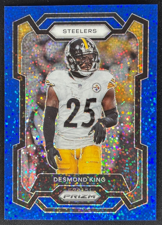 Desmond King 2023 Prizm Blue Sparkle /96 Steelers - Wayne Collection