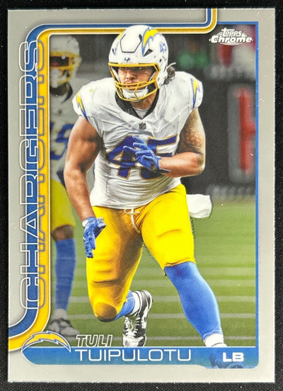 Tuli Tuipulotu 2025 Topps Chrome Chargers Default Title Sports Trading Cards