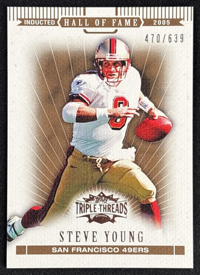 Steve Young 2007 Topps Triple Threads Sepia /639 49ers Default Title Sports Trading Cards