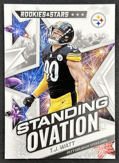 T.J. Watt 2022 Panini Rookies & Stars Standing Ovation Steelers Front