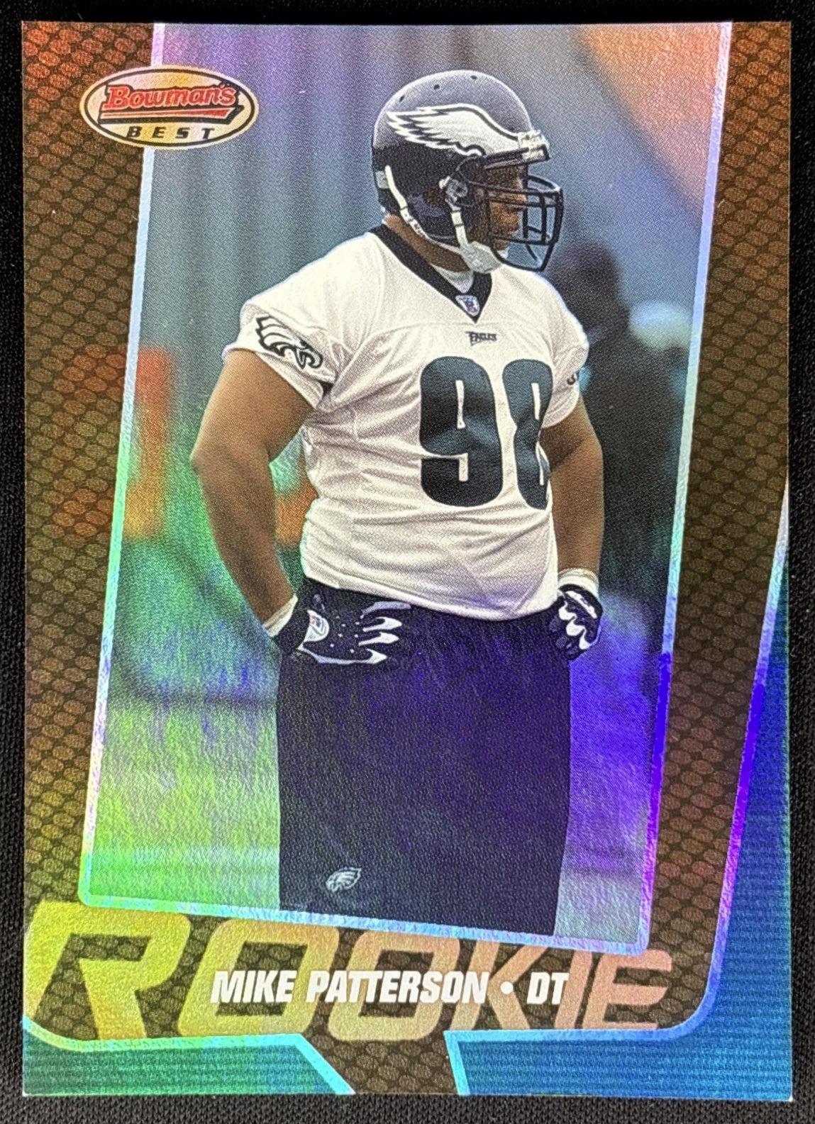 Mike Patterson 2005 Bowman's Best Bronze /199 Eagles Sports Trading Cards