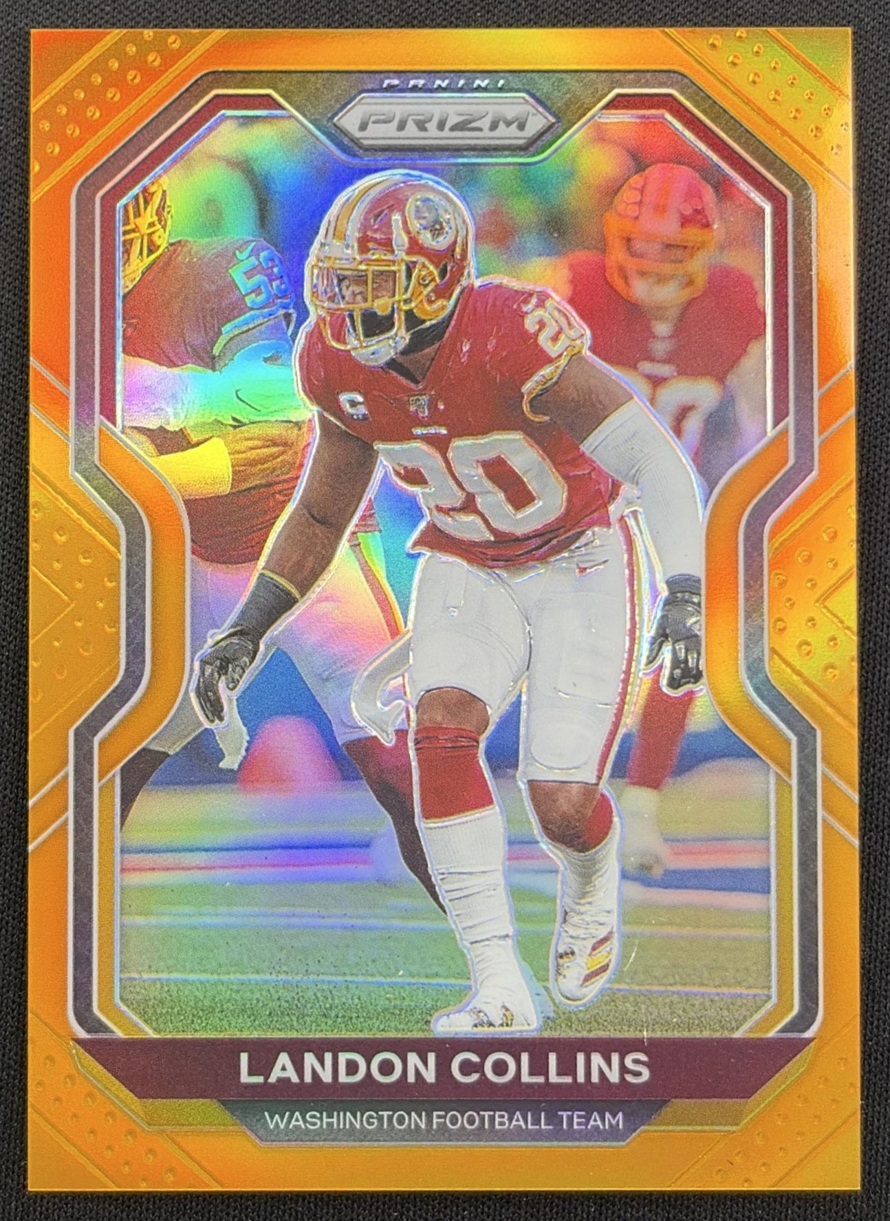 Landon Collins 2020 Panini Prizm Orange /249 Commanders