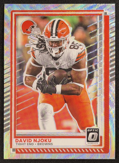 David Njoku 2025 Panini Donruss Optic Wave Prizm /300 Browns