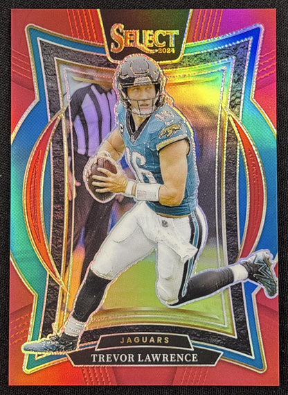 Trevor Lawrence 2024 Panini Select Concourse Red Prizm /99 Jaguars